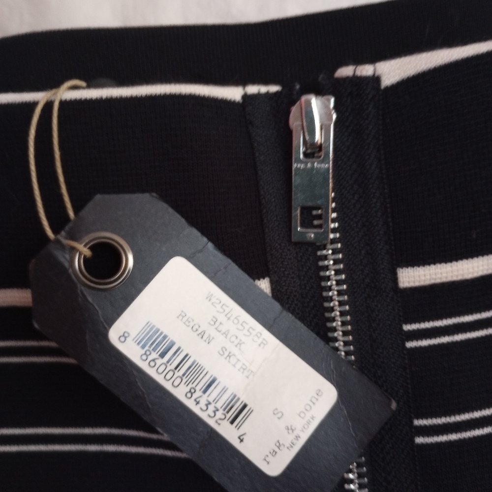 Rag & Bone Regan Striped Stretch Skirt S - Picture 5 of 9